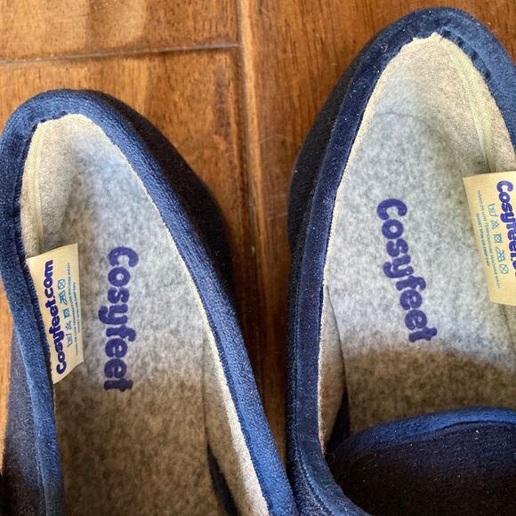 CosyFeet Richie Single Slipper Navy Women's Size 6 Extra Roomy - Picture 8 of 8